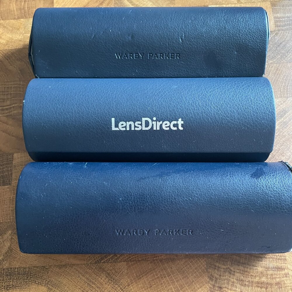 $3 for all 5: 3 Warby Parker, 2 LensDirect (like new)
